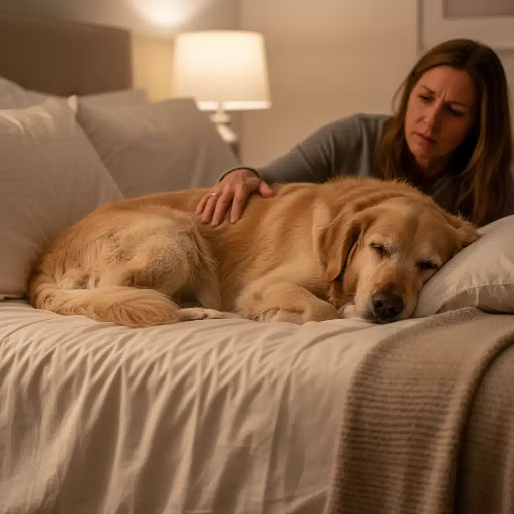 urine verlies hond in slaap